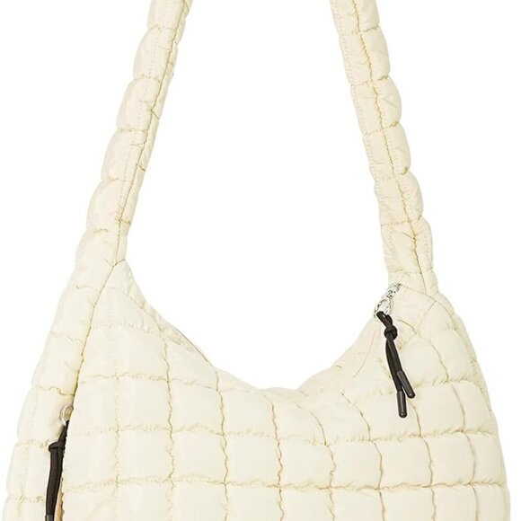 Puffer Tote Bag Quilted Carryall Bag Crossbody Bag Puffy Shoulder Bag for Women - Picture 1 of 7